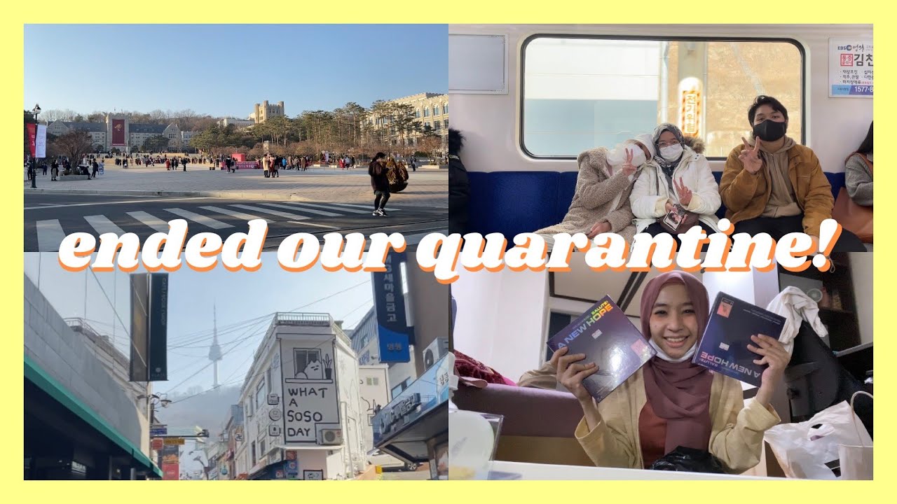 eng) ended our quarantine! visited korea university, spent time with besties | #Qislog 06