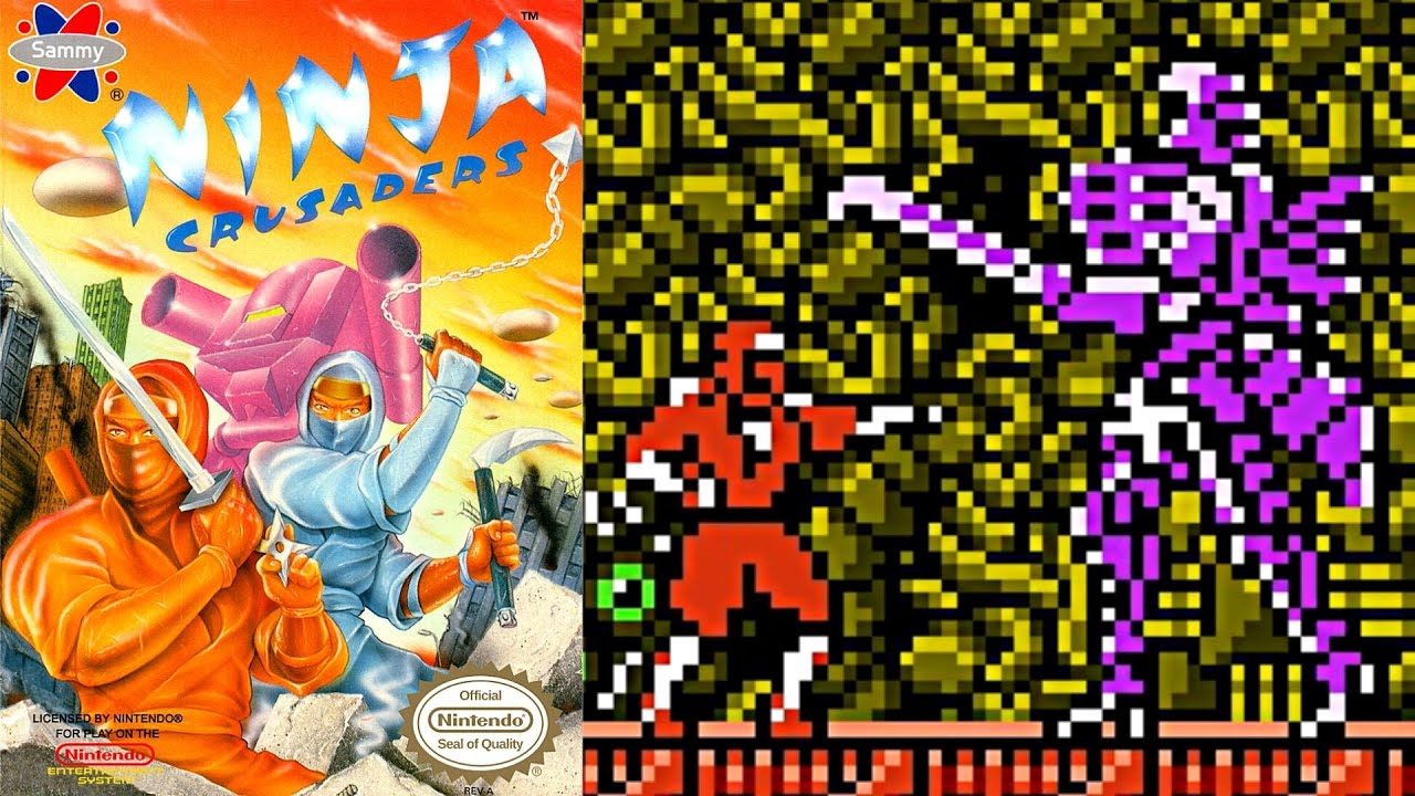 Ninja Crusaders (NES) - Final Boss (No damage, Shuriken Only)