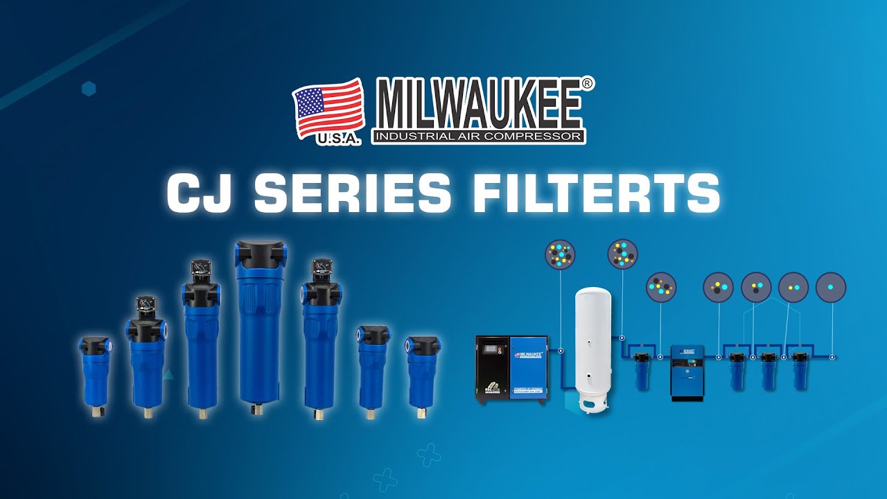 ¿Cómo funcionan los filtros de aire para compresor? | MILWAUKEE CJ SERIES FILTERTS