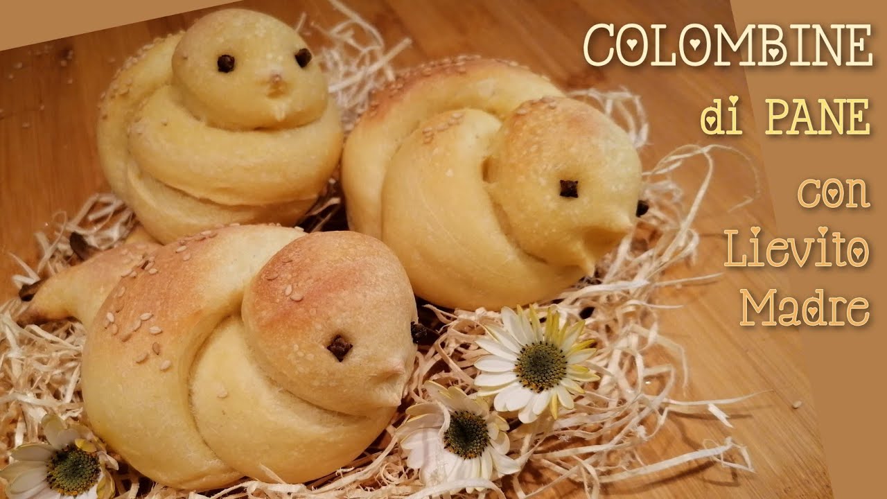 COLOMBINE di PANE con Lievito Madre