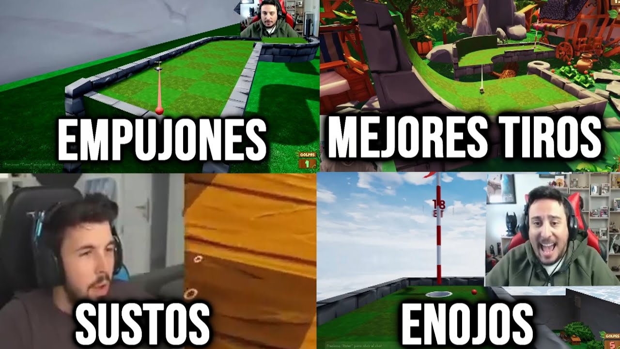 UN PAR DE SUSTOS A WILLY |EMPUJONES|MEJORES TIROS Y ENOJOS| GOLF IT #1
