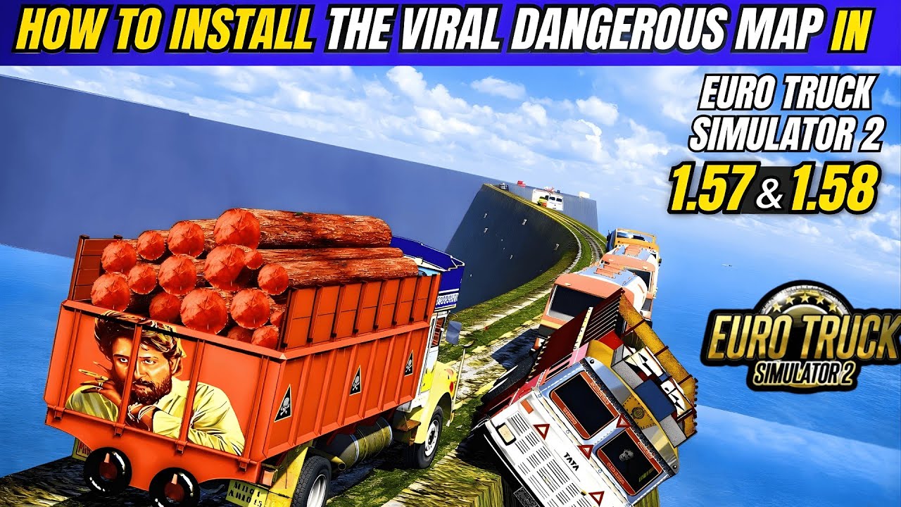 How to Install The Viral Extreme and Dangerous Roads Map in Euro Truck Simulator 2 | ETS2 1.57 Mods