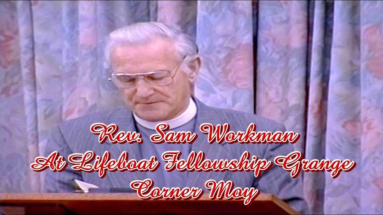 The Late Rev Sam Workman at The Lifeboat Mission Annual Gospel campaign 20/01/1995