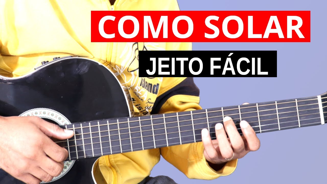 COMO SOLAR de tudo NO VIOLÃO fácil e rápido
