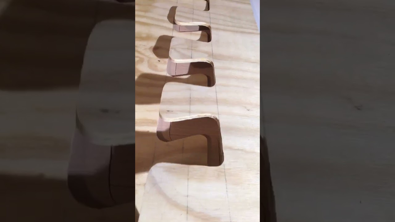Successful test join of thin plywood for long pieces used to build a sailboat.