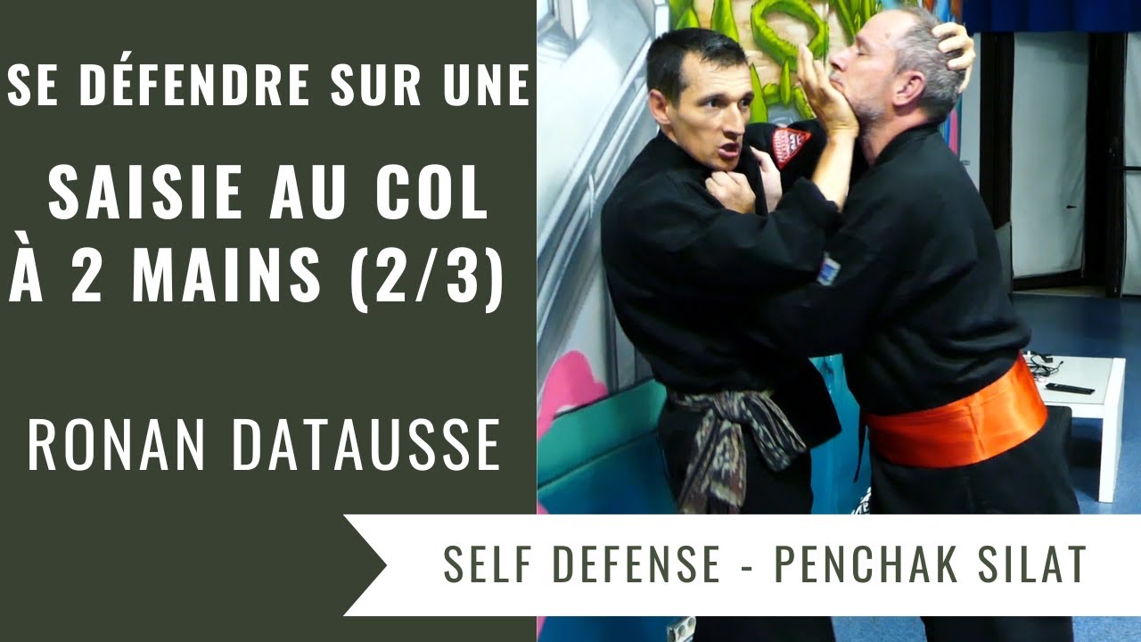Se défendre sur une saisie au col à 2 mains (2/3) (Penchak Silat - Self Défense // Ronan Datausse)