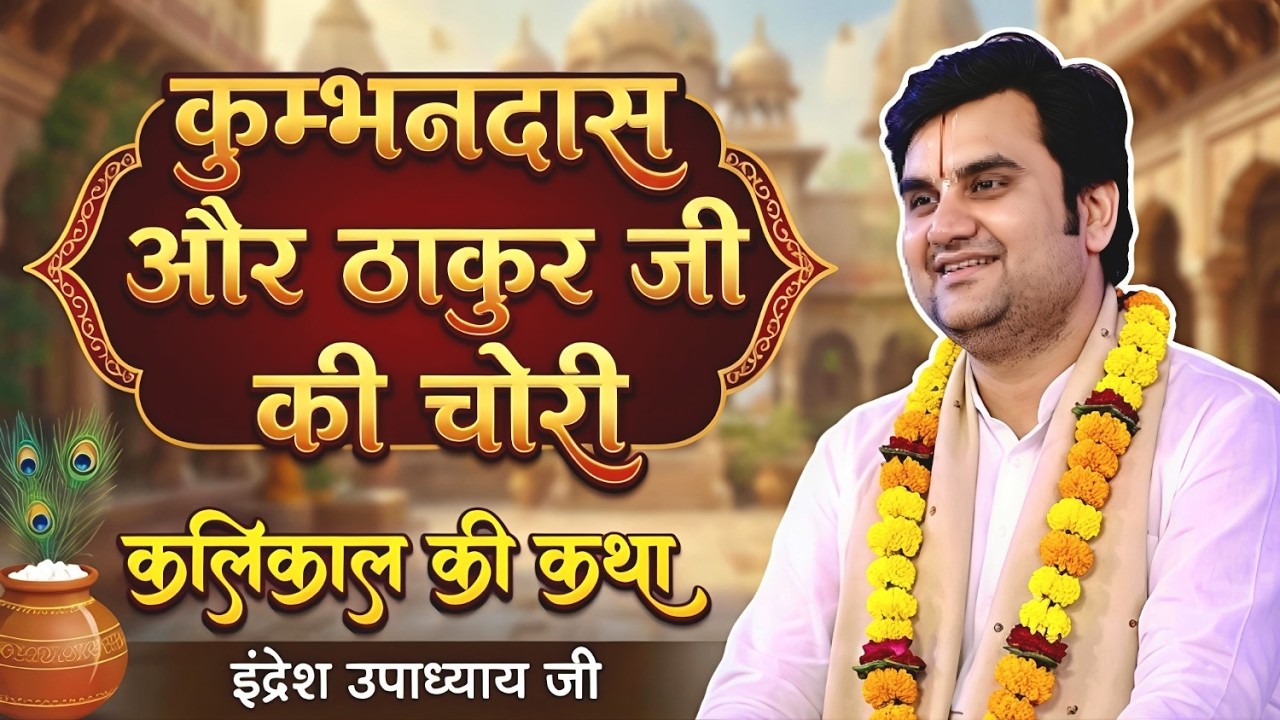 कुंभनदास और ठाकुरजी की चोरी की कथा❤️ ||indreshjee @BhaktiPath