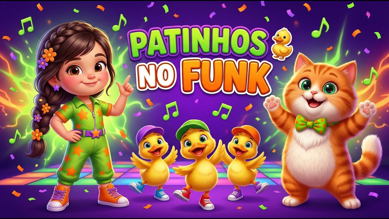 PATINHOS NO FUNK 🦆🎶 | Dança Divertida dos Patinhos | Música Infantil Animada | Fuffa