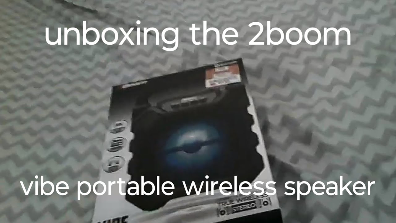 unboxing the 2boom vibe portable wireless speaker