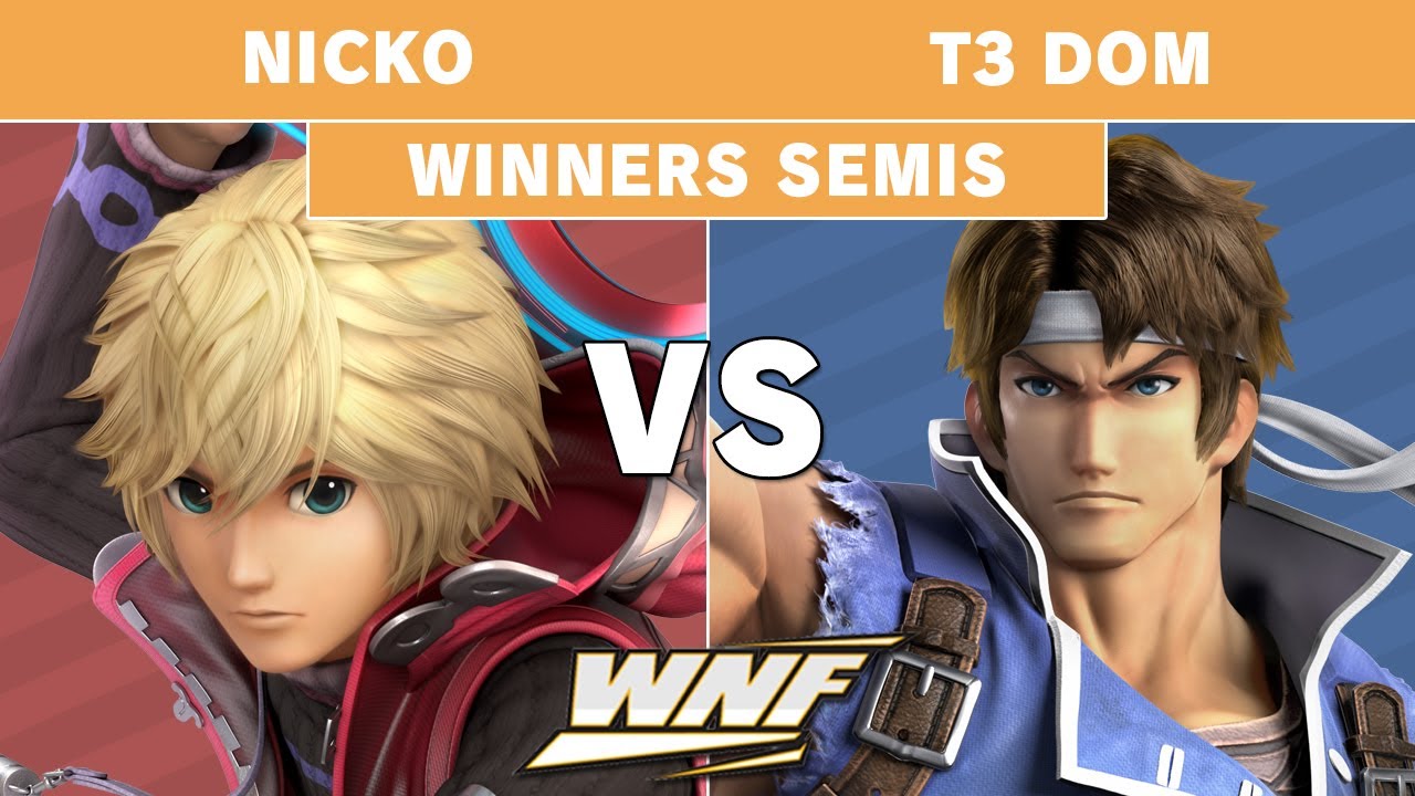WNF EP5 - Nicko (Shulk) vs T3 Dom (Richter) Winners Semi Finals - Smash Ultimate