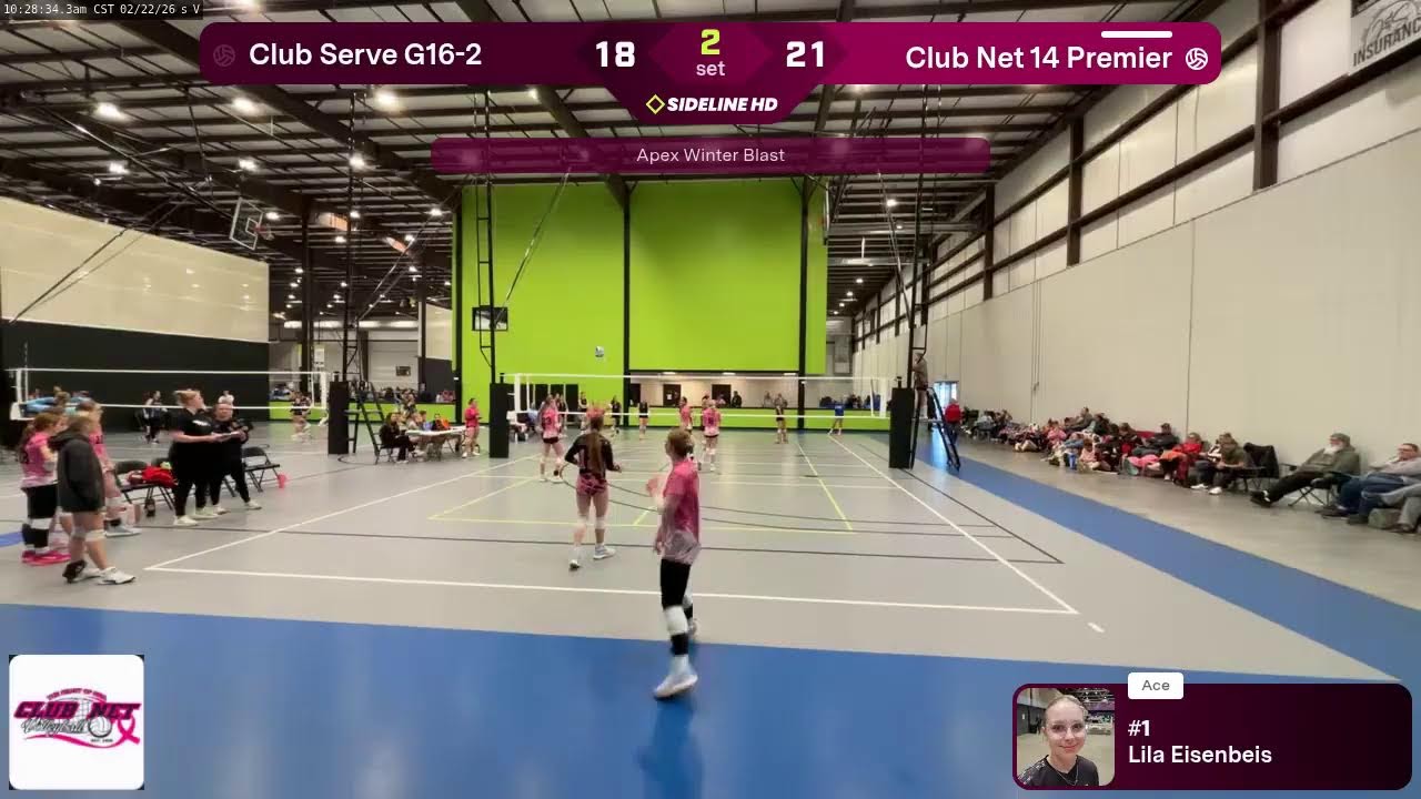 Club Net 14 Premier vs. Club Serve G16-2 (2026.02.22)