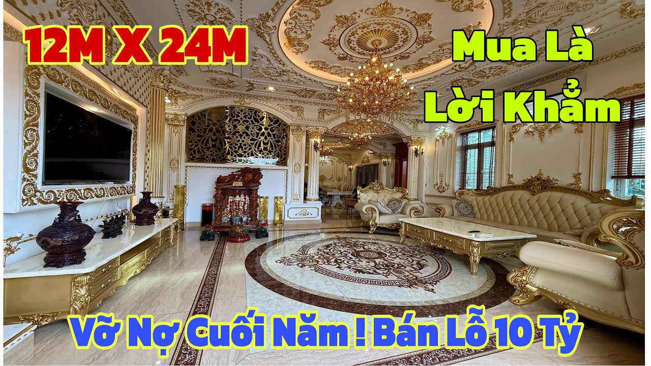 Vỡ nợ cuối năm ! Cô Trang đắng cay bán lỗ 10 tỷ Siêu Biệt Thự 12x24M tại Nguyễn Thị Búp quận 12