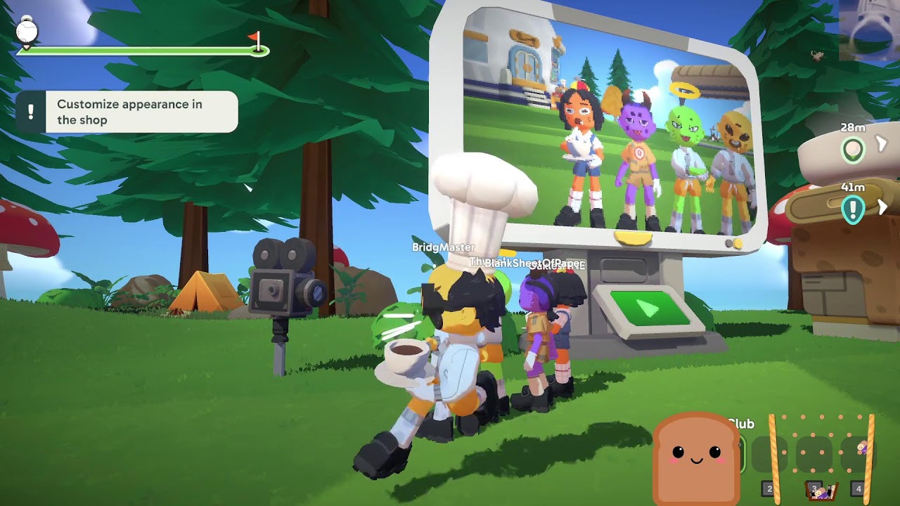 Playing golf with rocket launchers and other fair equipment