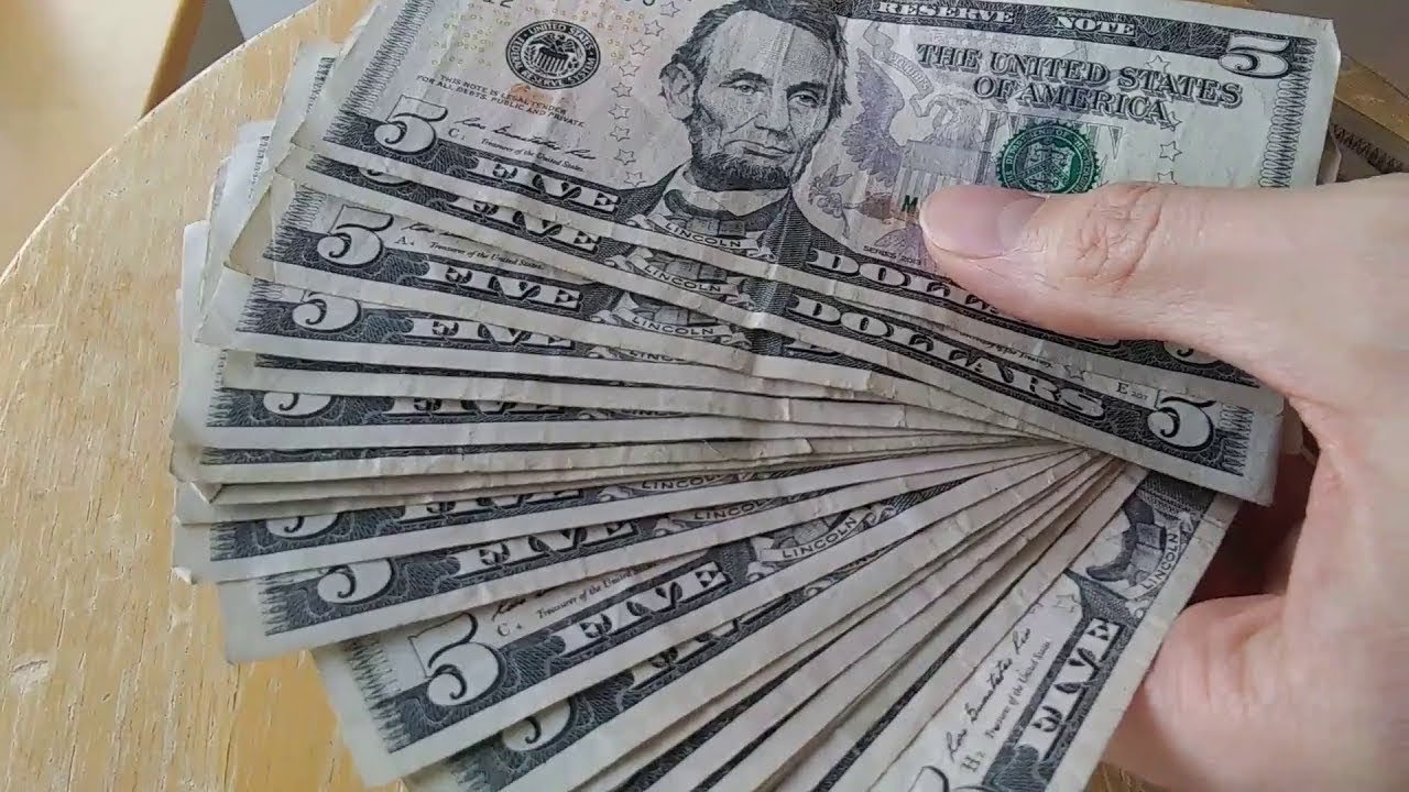 $100+ in five dollar bills (special subscriber request)