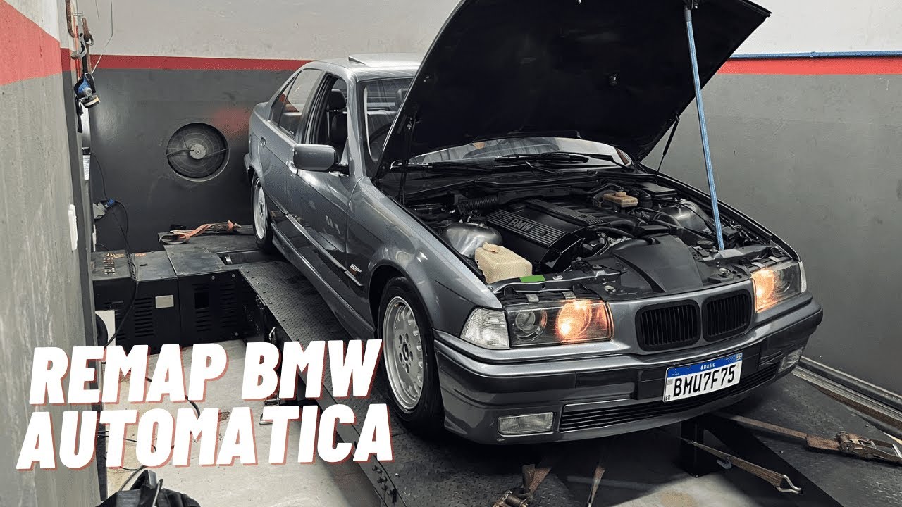 QUANTOS CAVALOS DE RODA TEM A NOSSA BMW E36 AUTOMÁTICA NO DINAMÔMETRO?!
