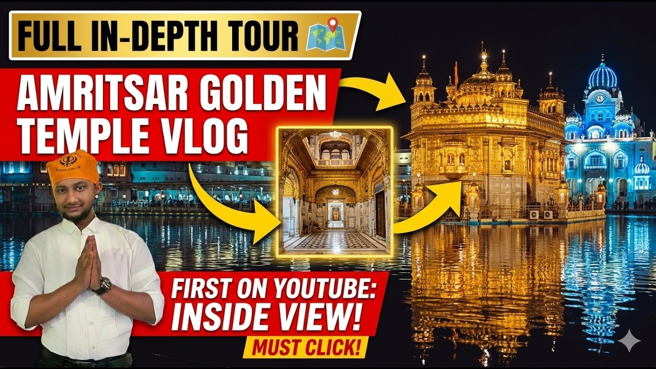 Golden Temple Amritsar Full Tour 🔥 | Inside View, History & Experience | Amritsar Vlog | The Arghya