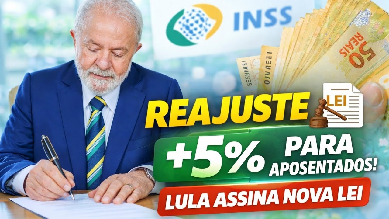 MARAVILHA! REAJUSTE MAIS 5% APOSENTADOS! PRESIDENTE LULA ASSINA NOVA LEI e pega TODOS de SURPRESA 