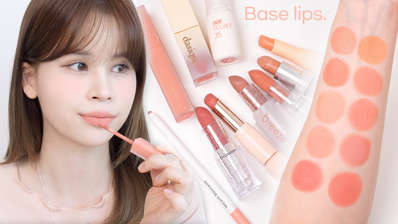 웜톤 베이스 립 추천💄🧡 맥 피치스톡 대체품, 봄웜 꿀조합 | 오버립하기 좋은 누드&살구 베이지립 모음