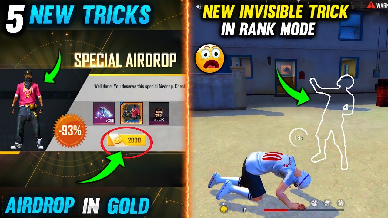 TOP 5 NEW SECRET TIPS & TRICKS IN FREE FIRE 2021 | FF NEW BUG - FF LEGEND GWA #4