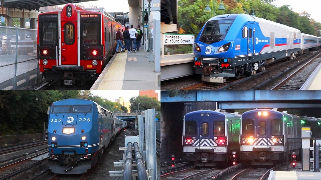 Metro-North: Yankees - East 153rd Street Game Day Action (M7A / M8 / P32AC-DM / SC42-DM) (Sept 2025)