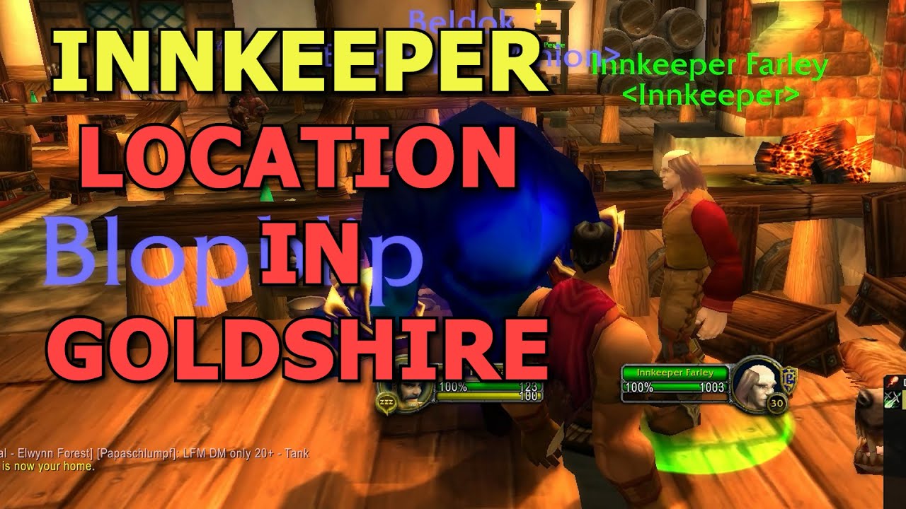 Innkeeper Location In Goldshire (WoW Classic)