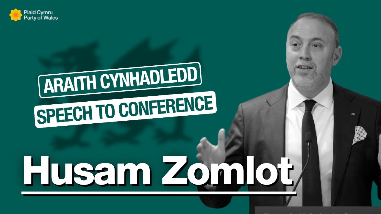 Araith Husam Zomlot, Llysgennad Palesteina/Palestinian Ambassador - Plaid Cymru Conference 2024