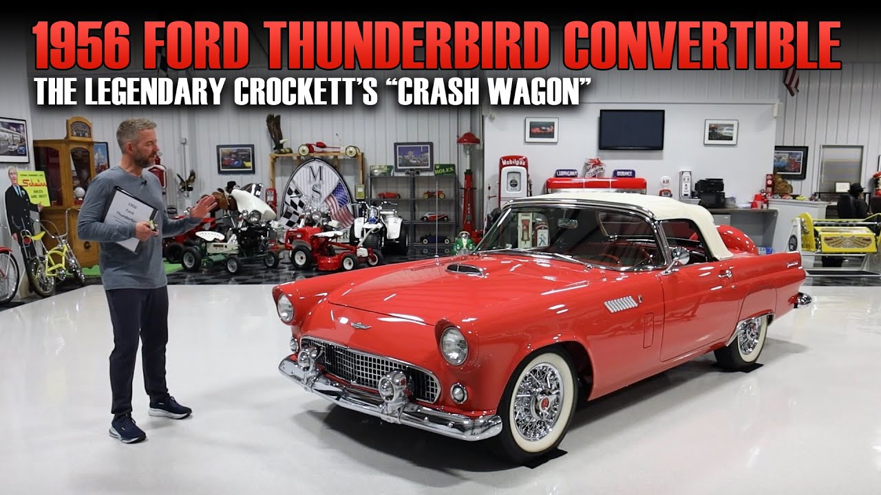 Кабриолет Ford Thunderbird 1956 года &mdash; легендарный &laquo;автомобиль для аварий&raquo; Крокетта | Восстановле...