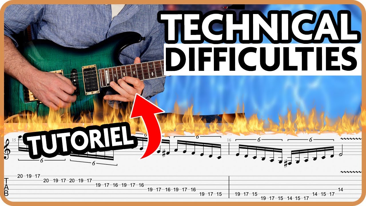 PAUL GILBERT - Technical Difficulties (intro) - Cover -Tutoriel - TABS