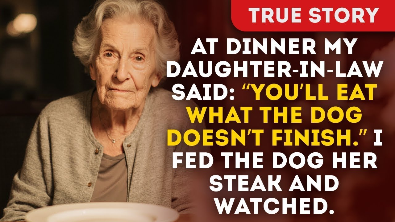 At Dinner My Daughter-In-Law Said “You’ll Eat What The Dog Doesn’t Finish” I Fed The Dog Her Steak