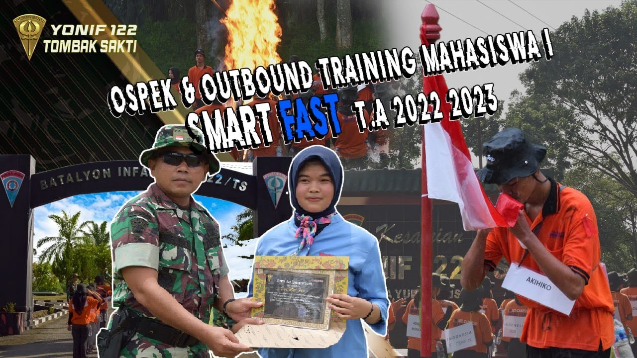 Keseruan Ospek & Outbound Kampus SMART FAST GLOBAL EDUCATION Pematangsiantar !! di Mako Yonif 122/TS