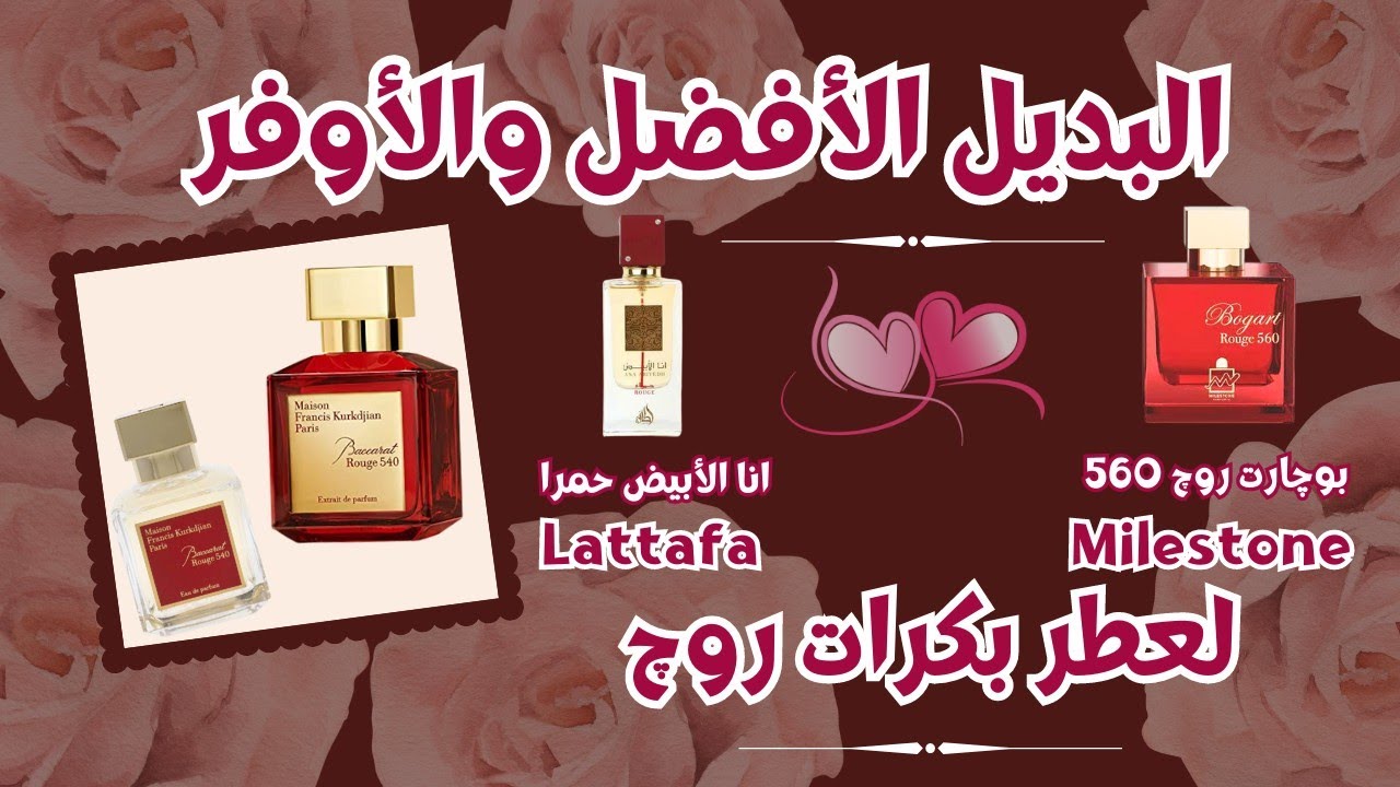 أفضل بدائل عطر بكرات روج 540 بسعر منخفض The best alternatives to Baccarat Rouge 540