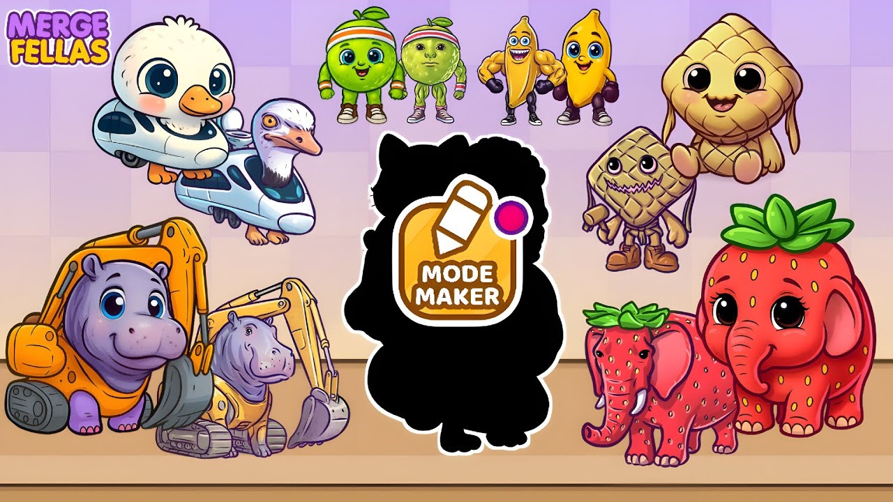 Merge Fellas Italian Baby Brainrot 2 Maker Mode Evolution Gameplay | NEW MODE - Reaching Max Level