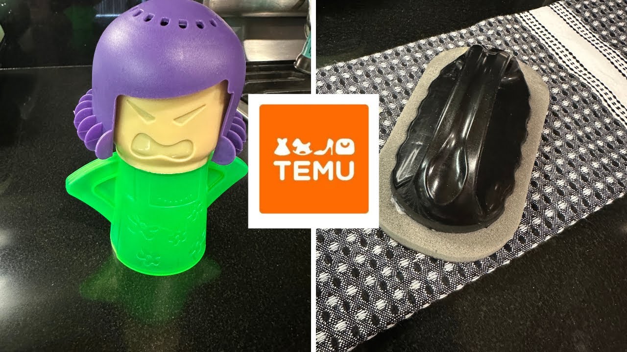 USING PRODUCTS FROM TEMU TO CLEAN THE MICROWAVE | HOW TO CLEAN A MICROWAVE USING ANGRY MAMA