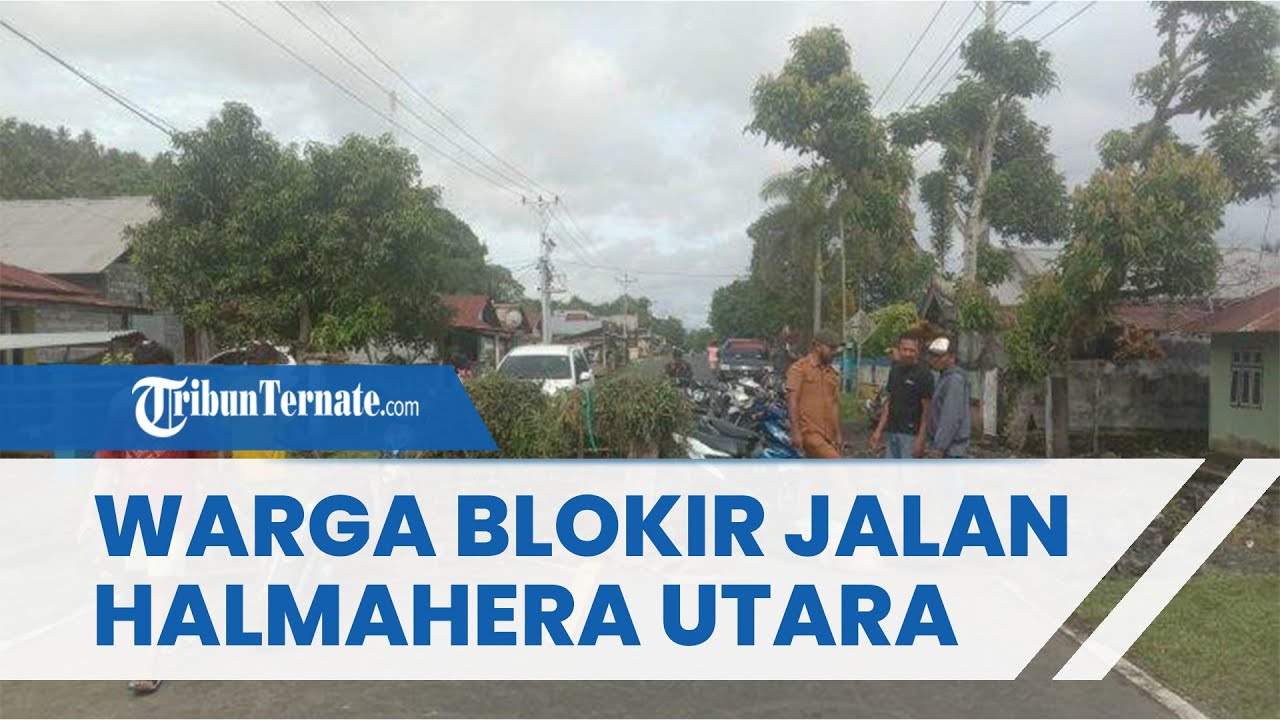 Akibat Berulang Kali Banjir, Warga Desa Luari Halmahera Utara Blokir Jalan hingga Sebabkan Kemacetan