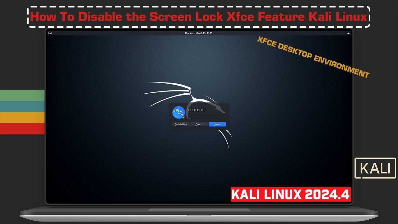 How To Disable the Screen Lock XFCE Feature Kali Linux 2024.4
