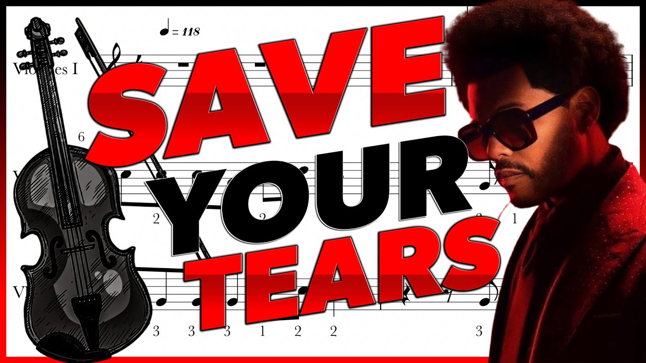 The Weeknd & Ariana Grande - Save Your Tears (Remix) (Official Sheet Video) / partitura violino