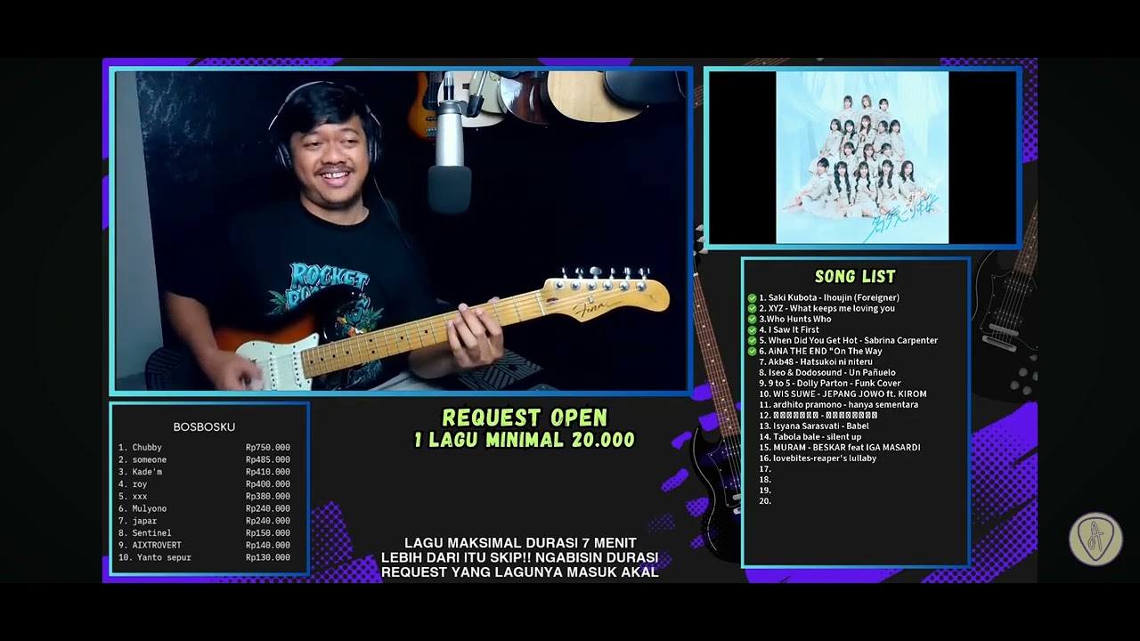 Ade Sulistio ngulik lagu AKB48 - Hatsukoi ni niteru┃Guitar Cover