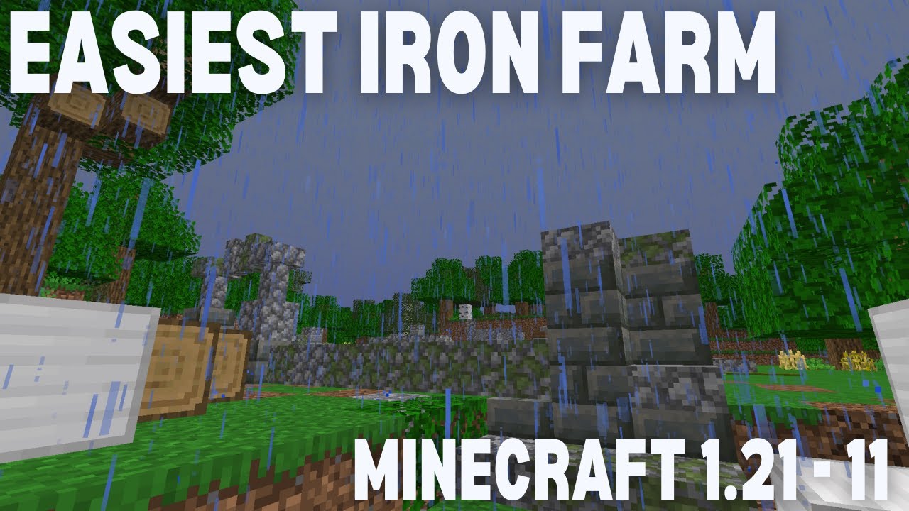 The Easiest Iron Farm in 1.21