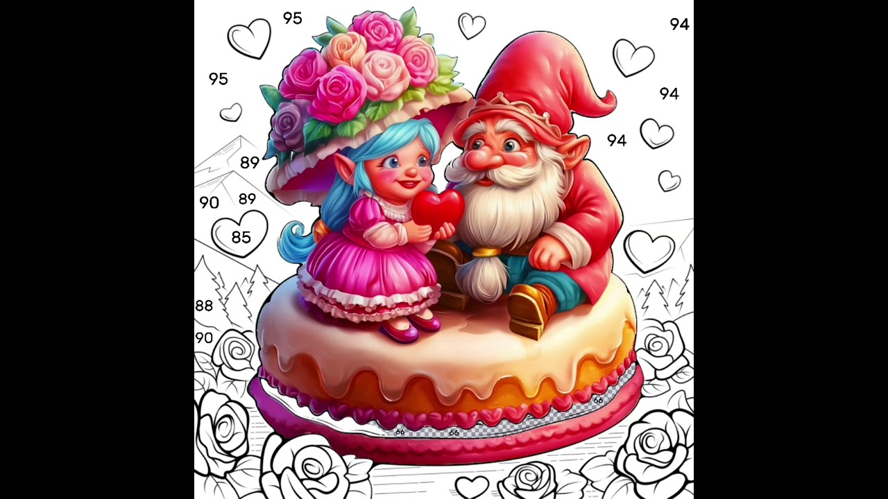 Gnome Love on a Cake #video #gnomes #love #cake #romance #fantasy 