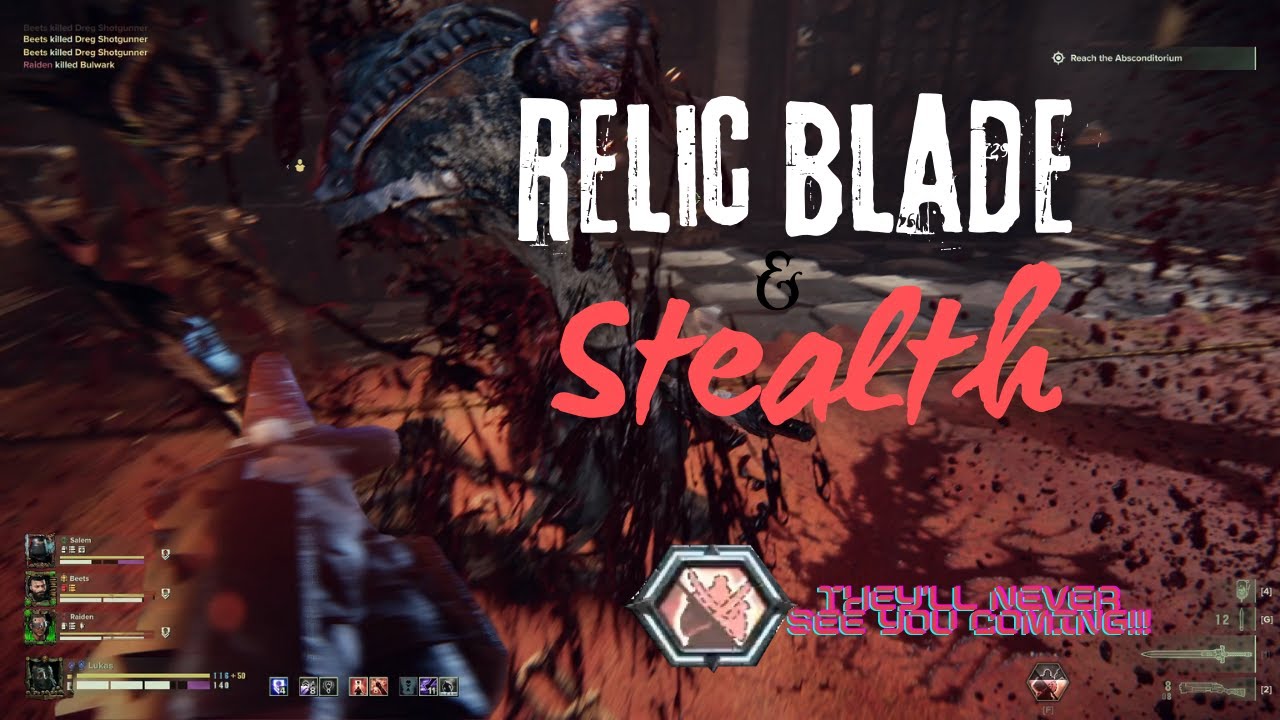 Stealth zealot build gameplay, shroudfield + relic blade + shotgun