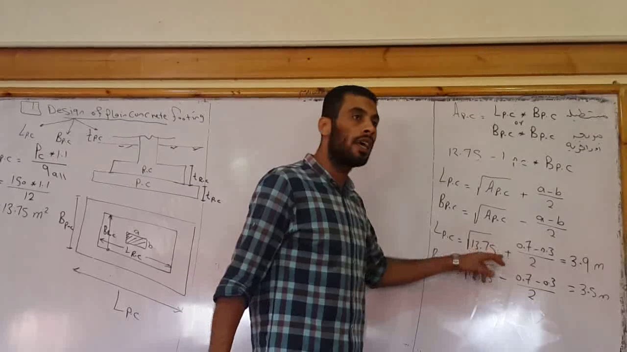 سكشن ( 6.2 )  - 9/ 11/ 2017  -  اساسات 1-  design of isolated footing   - للــــ  م / رضـا علـى .