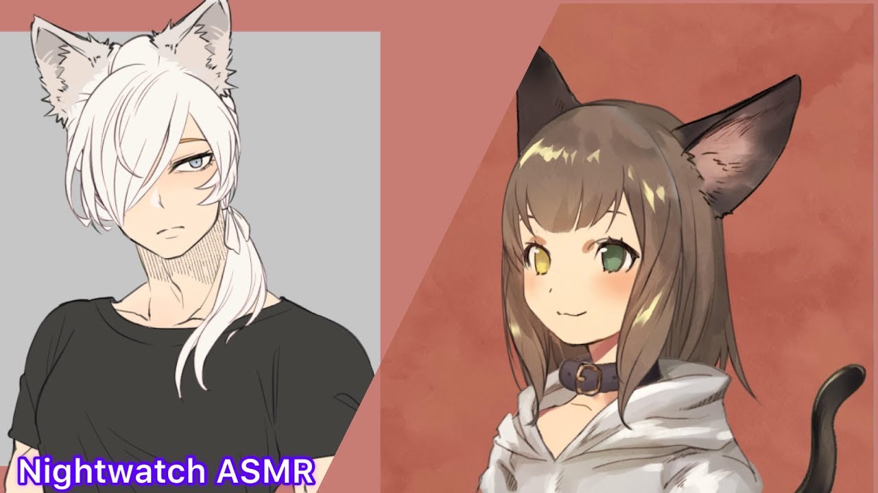 (FM4A) Taking Care of a Sick Neko (part 2) (Feat. Nightwatch ASMR) (Nekos) (ASMR RP) (Aria & Iggy)