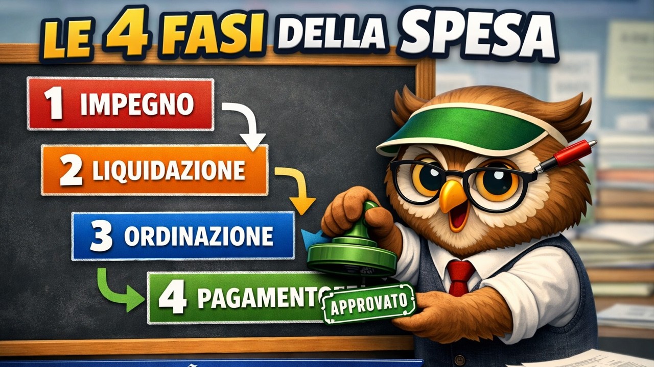 Le 4 Fasi della Spesa Pubblica: Impegno, Liquidazione, Ordinazione, Pagamento