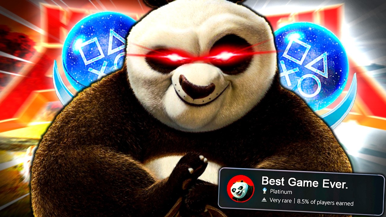 The Kung Fu Panda Game Has The Best Platinum Trophy Ever.