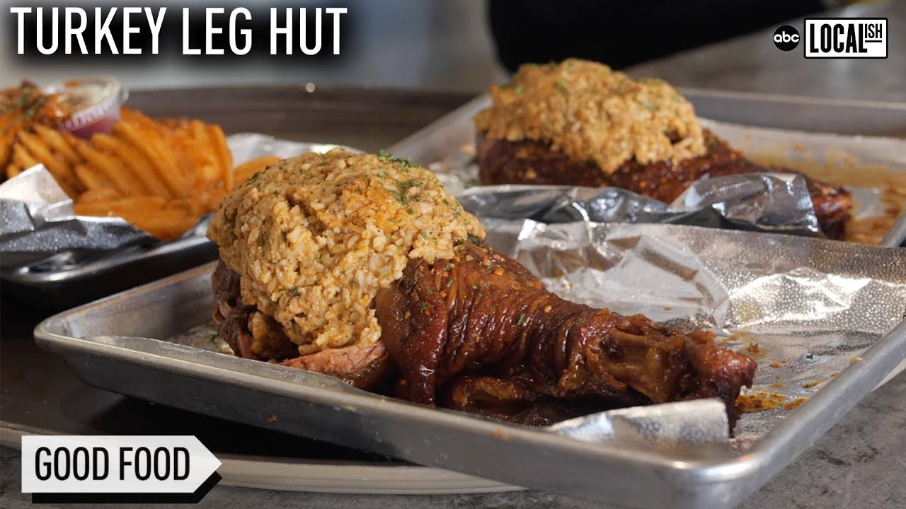 TURKEY LEG HUT: World Famous Stuffed Turkey Legs | Is it Worth the Wait?