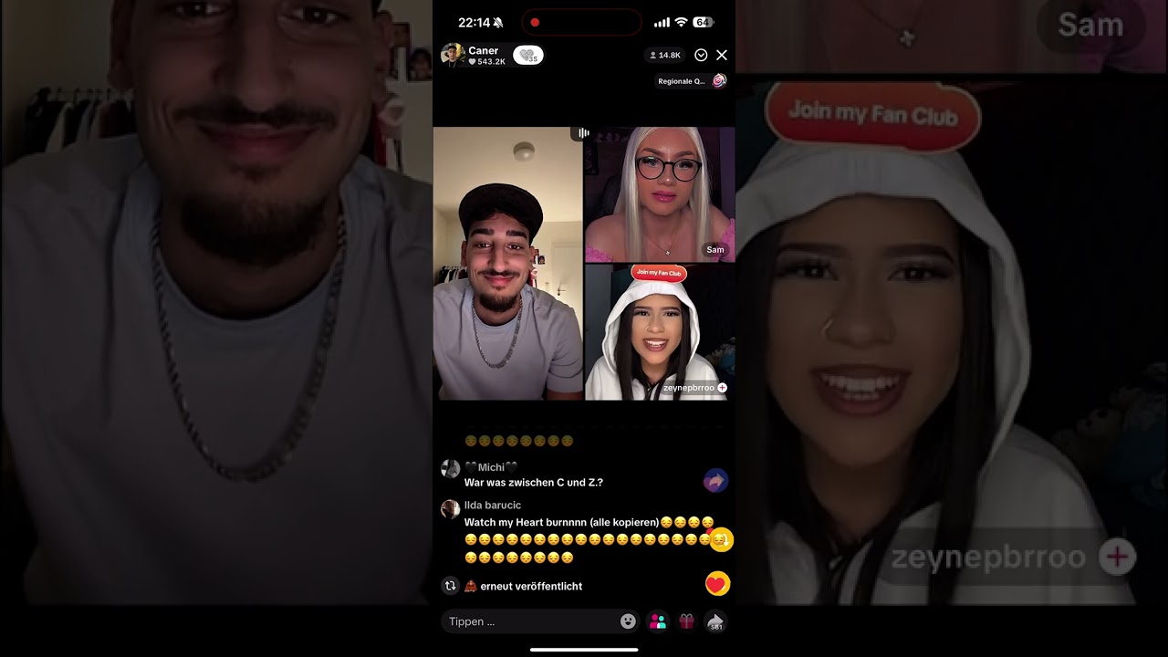 Live mit Caner, Sam, Xelat und Zeynep