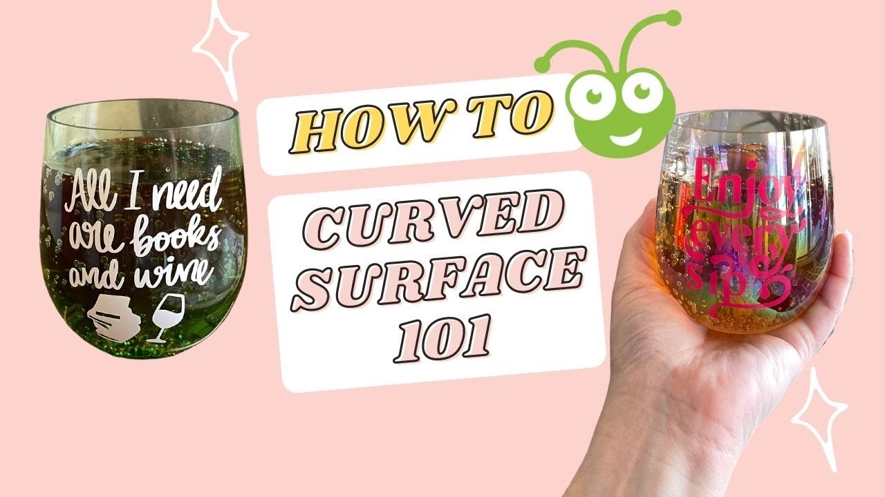 How to Apply Permanent Vinyl on a Curved Surface | Easy Gift Idea!