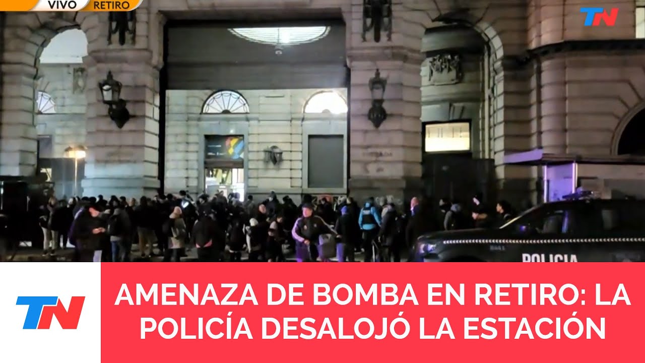 AMENAZA DE BOMBA EN RETIRO I El tren Mitre suspendió todos sus servicios y se desalojó el edificio