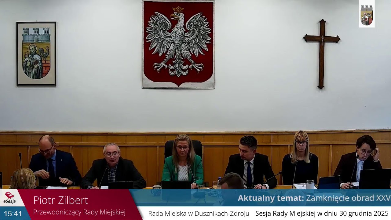 XXVI Sesja Rady Miejskiej w dniu 30.12.2025 r.