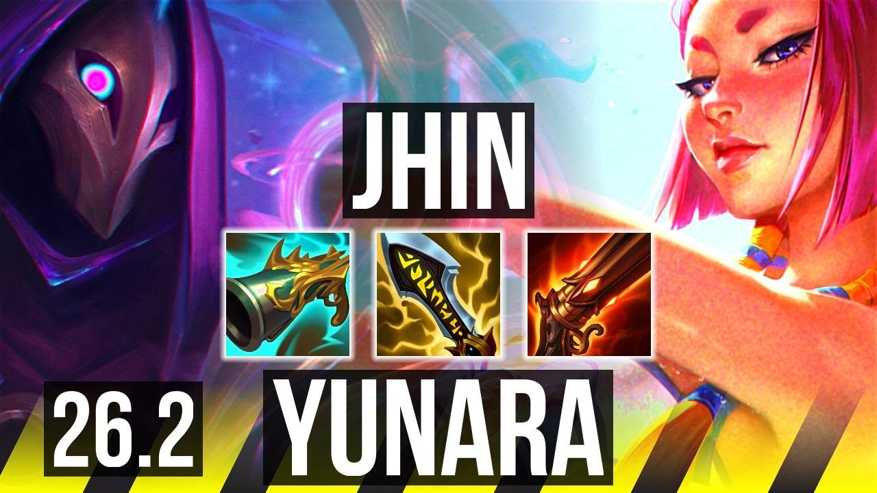 JHIN & Leona vs YUNARA & Lulu (ADC) | Good KDA: 18/1/8, 50K damage | EUW Master | 26.2